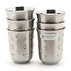 Coconut Stainless Steel Glasses - Set of 6, 270ml each | Laser Printed Tumblers Food Grade, Strong, Multipurpose Glass | Ideal for daily use Water, Juice, Milk, Lassi & Soft drinks.