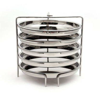 Coconut Stainless Steel Idly Stand / Dhokla Stand - Heavy Gauge, Sturdy, Strong, Mirror Finish, Tatte Idly / Patra / Momos / Idiyappam Stands, Model - Plate Idli / dhokla stand