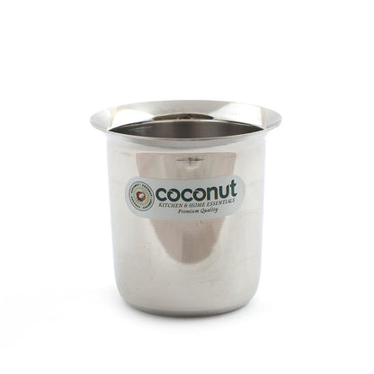 Coconut Stainless Steel Mini Coffee Glass Set | 150ml & 250ml Capacity Options | Heavy Duty 18 Gauge Steel | Food Grade & BPA Free | Mirror Finish Kolga Glass | Ideal for Coffee, Tea, Milk, Water, Juice & Beverages | Model D11.