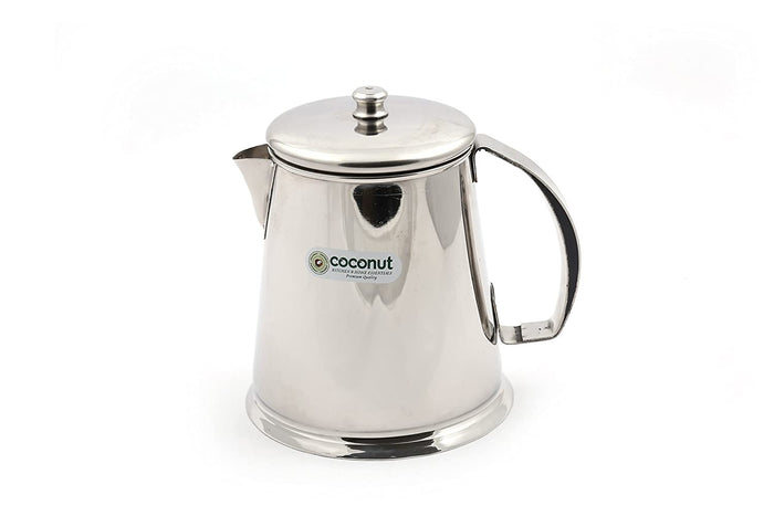 Coconut Stainless Steel Tea or Coffee Pot/Kettle - 1 Unit, Model-T1 Tea Pot