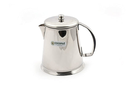 Coconut Stainless Steel Tea or Coffee Pot/Kettle - 1 Unit, Model-T1 Tea Pot