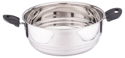 Coconut Stainless Steel Triply Idli Cooker - SS Lid, Steamer Plate, Heavy Gauge, Thick bottom,Induction and Gas Stove Based, Sandwich triply bottom. Model - Multipurpose steamer (20 Idlies) with Combo