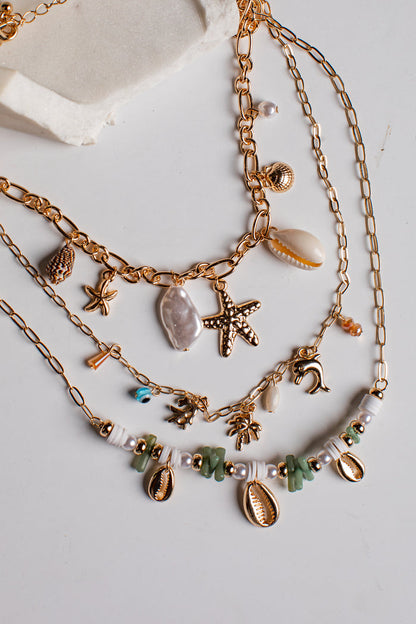 Colette Multi Shell Layered Necklace