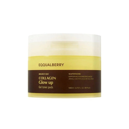 COLLAGEN GLOW UP GEL TONER PAD - Dischete Hidrogel Pentru Luminozitate - skinseen.ro