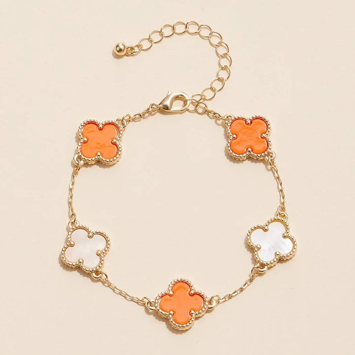 Orange & White