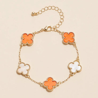 Orange & White
