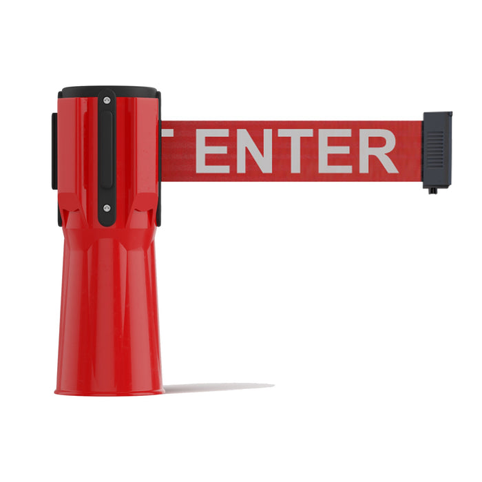 RED / RED WITH "CAUTION - DO NOT ENTER" WHITE LETTERS