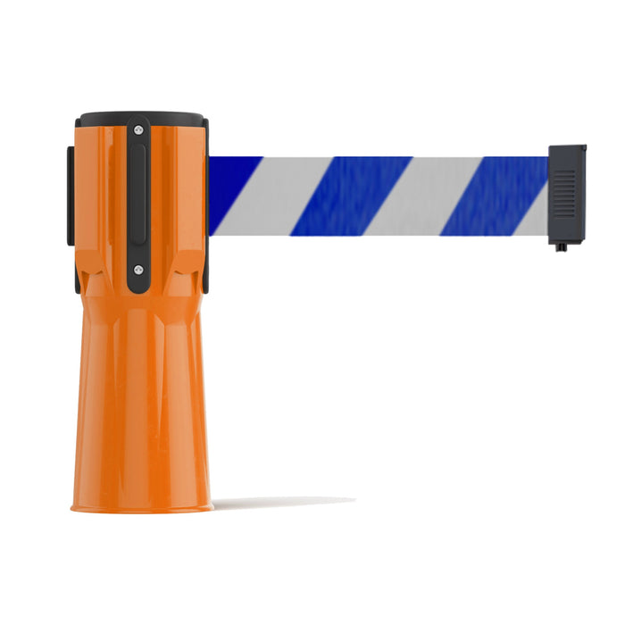 ORANGE / BLUE AND WHITE DIAGONAL