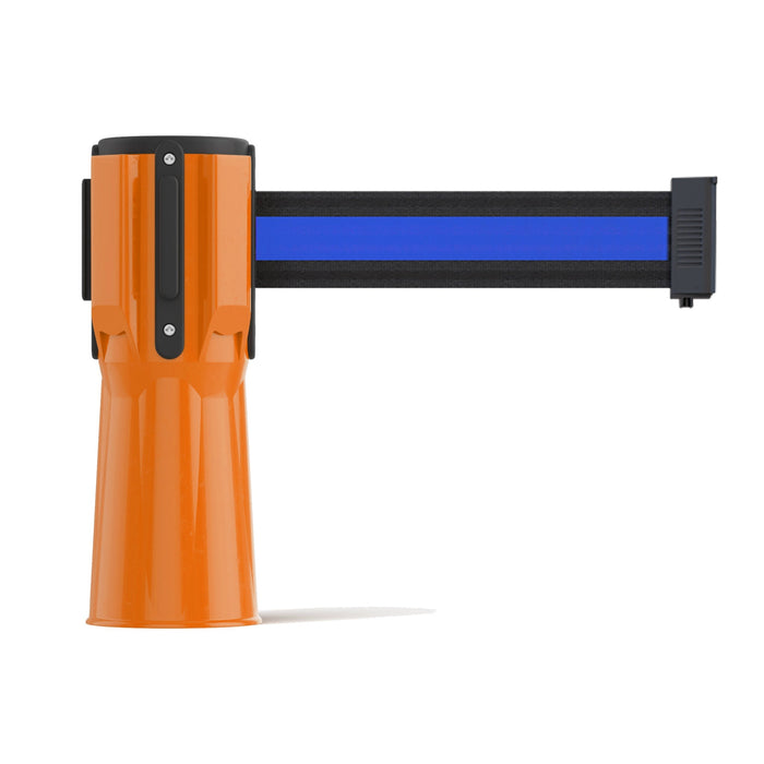 ORANGE / BLACK WITH HORIZONTAL BLUE STRIPE