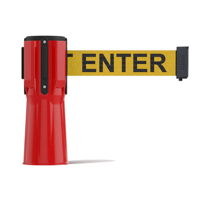 RED / YELLOW WITH "CAUTION - DO NOT ENTER" BLACK LETTERS