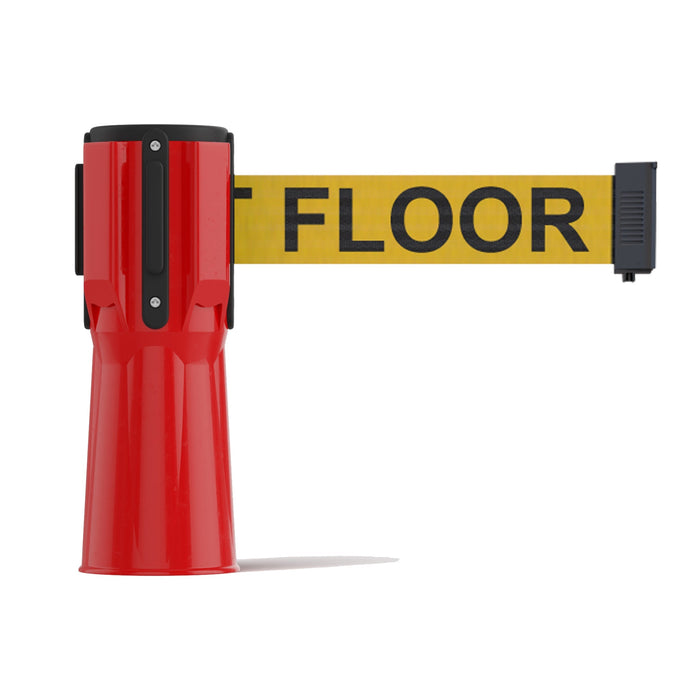 RED / Yellow with "CAUTION - WET FLOOR"  Black Letters