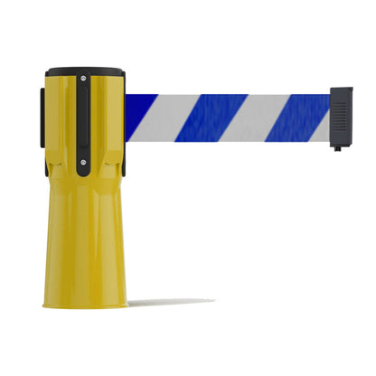 YELLOW / Blue and White Diagonal