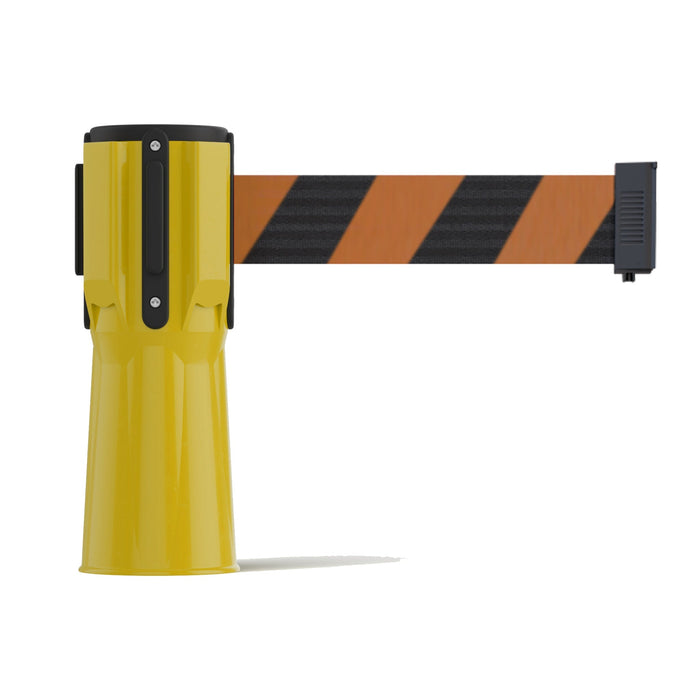 YELLOW / Black and Orange Diagonal
