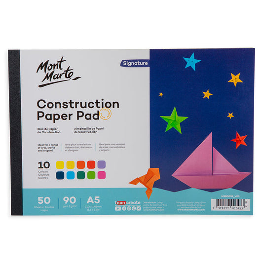 Construction Paper Pad Signature A5 (8.3 x 5.8in) 50 Sheets