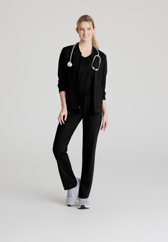 Contour Knit Warm-Up - Black - Grey's Anatomy Scrubs