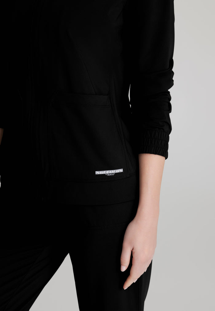 Contour Knit Warm-Up - Black - Grey's Anatomy Scrubs