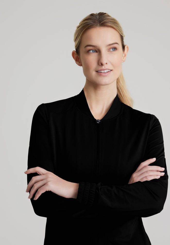 Contour Knit Warm-Up - Black - Grey's Anatomy Scrubs