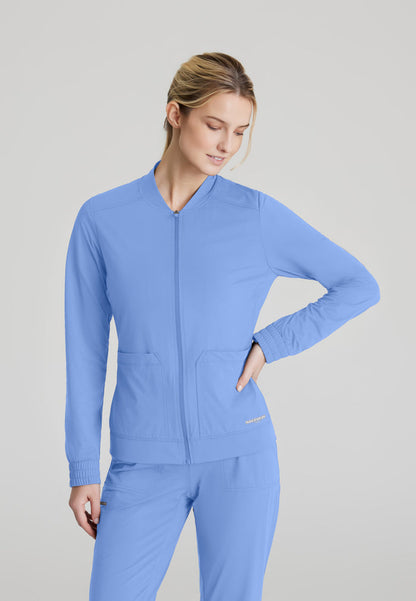 Contour Knit Warm-Up - Ciel Blue - Grey's Anatomy Scrubs
