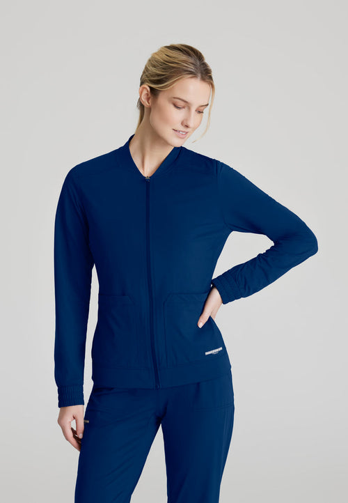 Contour Knit Warm-Up - Navy - Grey's Anatomy Scrubs