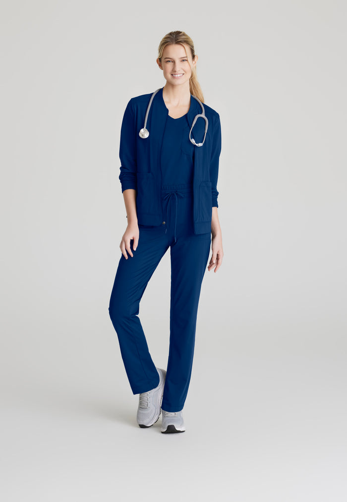 Contour Knit Warm-Up - Navy - Grey's Anatomy Scrubs
