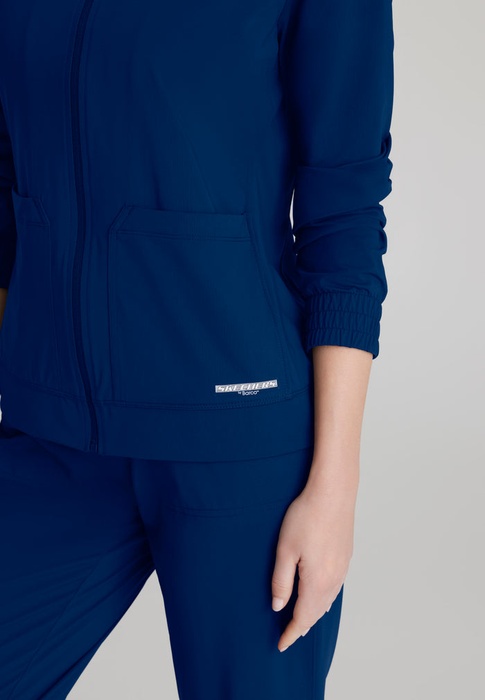 Contour Knit Warm-Up - Navy - Grey's Anatomy Scrubs
