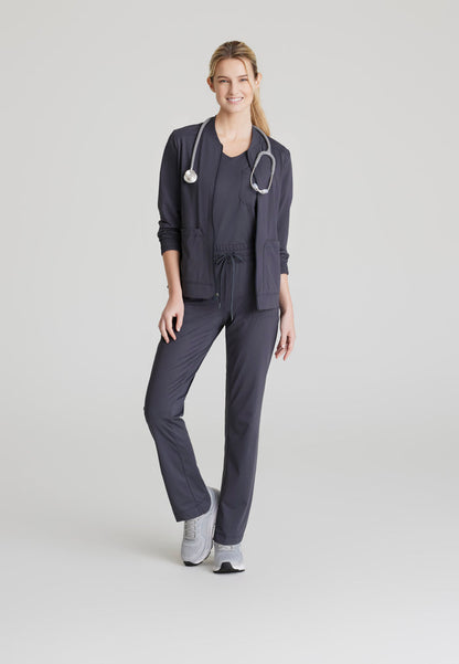 Contour Knit Warm-Up - Pewter - Grey's Anatomy Scrubs