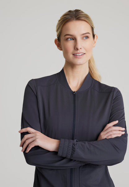 Contour Knit Warm-Up - Pewter - Grey's Anatomy Scrubs