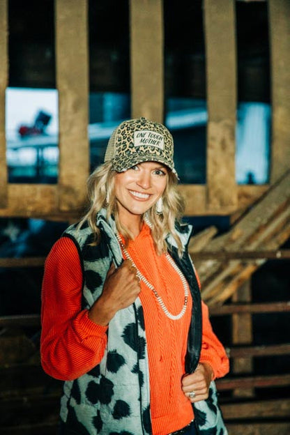 Coral Wavy Pullover