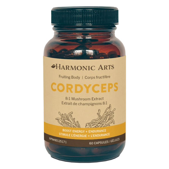 Bottle of Harmonic Arts Cordyceps 60 Capsules