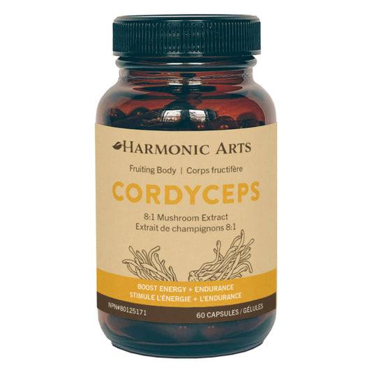 Bottle of Harmonic Arts Cordyceps 60 Capsules