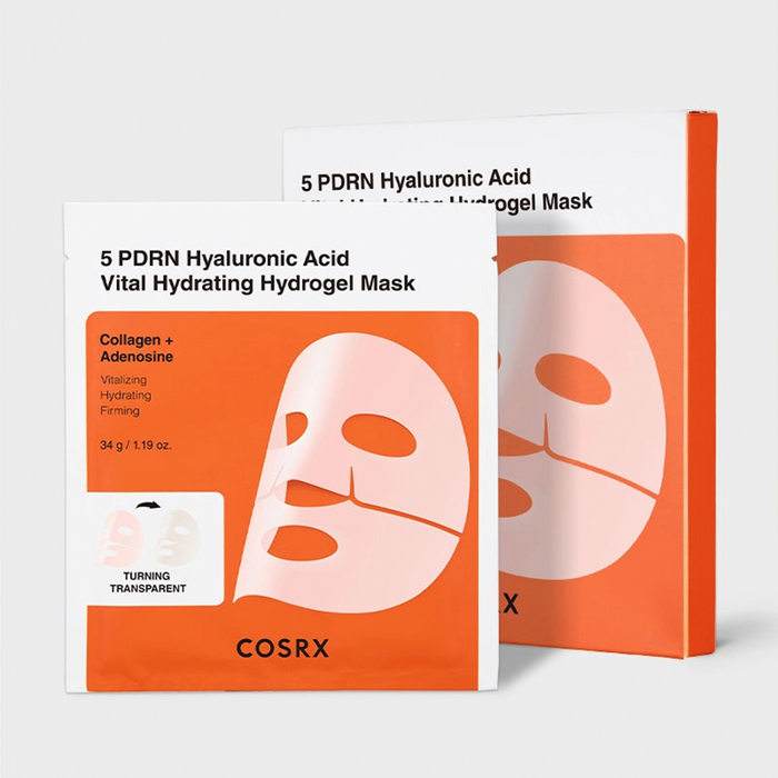 COSRX 5 PDRN Hyaluronic Acid Vital Hydrating Hydrogel Mask 3pcs