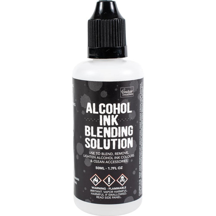 This alcohol ink blending solution can be used to lighten, blend and even remove alcohol ink dye colors as well as cleaning tools and accessories. This package contains 1.7oz of blending solution. Imported. Available at Embellish Away located in Bowmanville Ontario Canada.