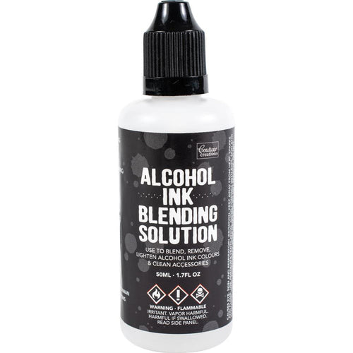This alcohol ink blending solution can be used to lighten, blend and even remove alcohol ink dye colors as well as cleaning tools and accessories. This package contains 1.7oz of blending solution. Imported. Available at Embellish Away located in Bowmanville Ontario Canada.