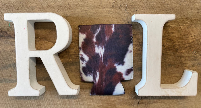 Cowprint hide can cooler