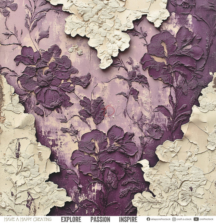 Craft O'Clock - 12X12 Paper Pad - Plum & Caramel. Available at Embellish Away in Bowmanville Ontario Canada.
