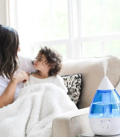 Crane Cool Mist Humidifier with sound machine feature for optimal sleep and air moisture balance