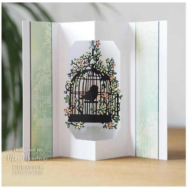 Creative Expressions - Craft Dies By Paper Panda - Magical Forest. This stunning design has been hand drawn by husband-and-wife duo Louise and Ryan Firchau expert paper cutters. These gorgeous designs are created in a distinct and exquisite style and are much sought after. This mystical creature and trees die will make a superb card front or scrapbook page. Available at Embellish Away located in Bowmanville Ontario Canada. Card example by Maria Moorhouse.