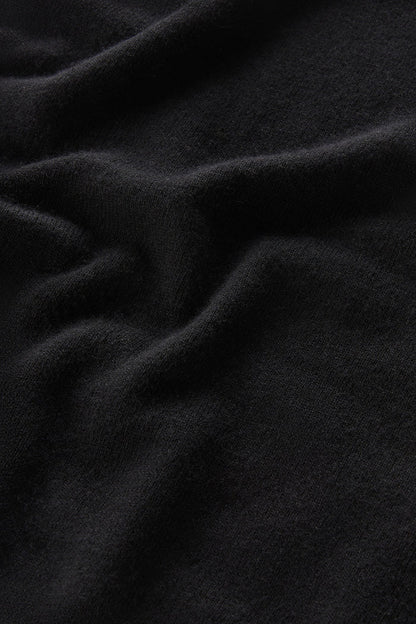 Crewneck Sweater in Wool Blend Black