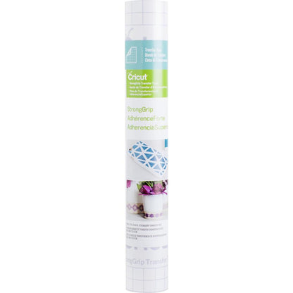 Cricut - Vinyl Strong Grip Transfer Tape - 12"X48". Provo Craft-Vinyl Strong Grip Transfer Tape. This tape is designed to transfer specialty vinyl cuts to surfaces with ease. Create removable media covers, labels, decor and more! This package contains one 12x48 inch roll of transfer tape. Imported. Available at Embellish Away located in Bowmanville Ontario Canada.