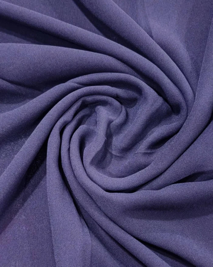 NavyBlue Chiffon Hijab for doctors