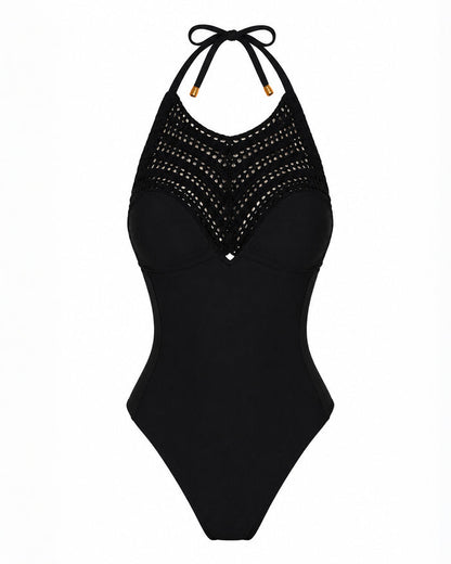Outline image of Crochet Halter - Black