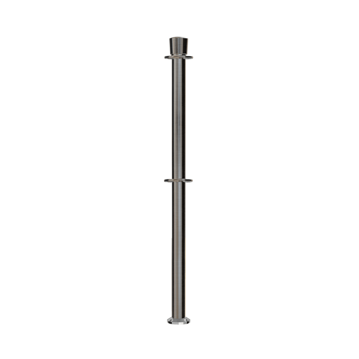 SATIN STAINLESS STEEL / CROWN TOP