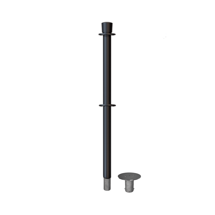 BLACK / CROWN TOP TAPPED FOR SIGN FRAME