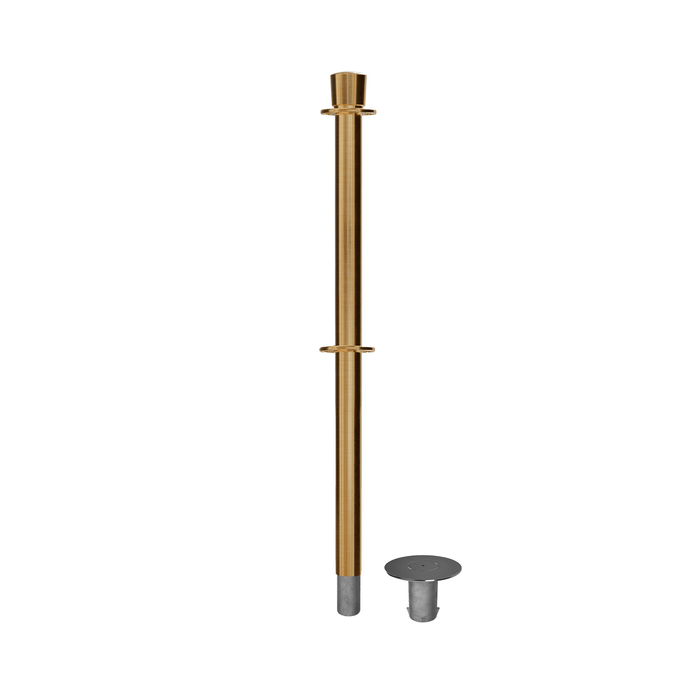 SATIN BRASS / CROWN TOP TAPPED FOR SIGN FRAME