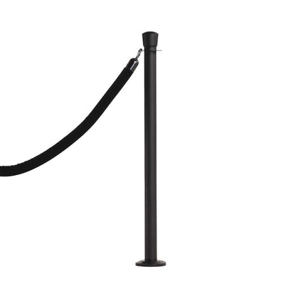Crown Top Rope Stanchion with Fixed Base - Montour Line CXLineF - Crowd Control Warehouse