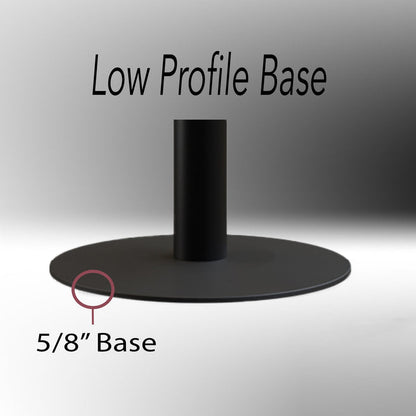 Crown Top Rope Stanchion with Low Profile Base - Montour Line CXLine - Crowd Control Warehouse
