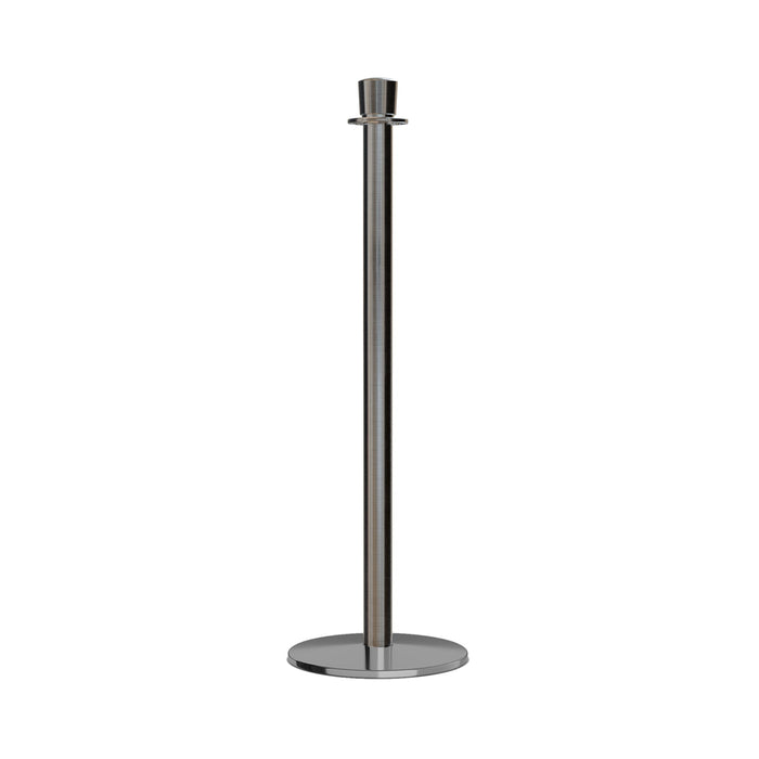 Crown Top Rope Stanchion with Low Profile Base - Montour Line CXLine - Crowd Control Warehouse