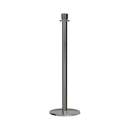 Crown Top Rope Stanchion with Low Profile Base - Montour Line CXLine - Crowd Control Warehouse