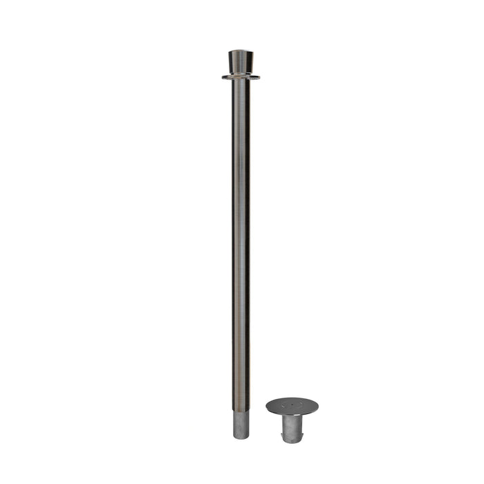 SATIN STAINLESS STEEL POST / TAPPED TOP FOR SIGN FRAME