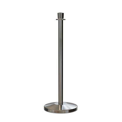 Crown Top Rope Stanchion with Sloped Base - Montour Line CLine - Crowd Control Warehouse
